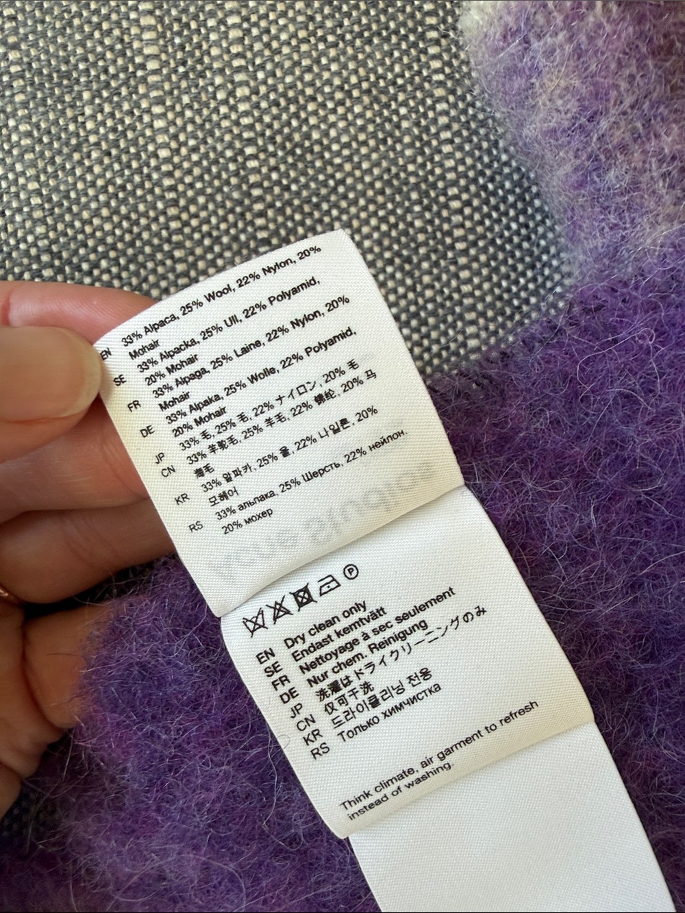 Acne Studios Alpaca Scarf - Picture 2 of 3